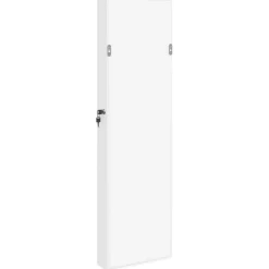 vidaXL Sieradenkast met spiegel wandgemonteerd 30x8,5x106 cm wit