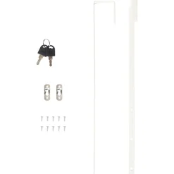 vidaXL Sieradenkast met spiegel wandgemonteerd 37,5x10x106 cm wit