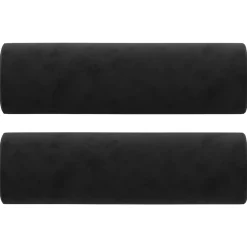 vidaXL Sierkussens 2 st 15x50 cm fluweel zwart