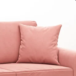 vidaXL Sierkussens 2 st 40x40 cm fluweel roze