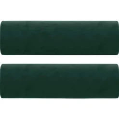 vidaXL Sierkussens 2 st 15x50 cm fluweel donkergroen