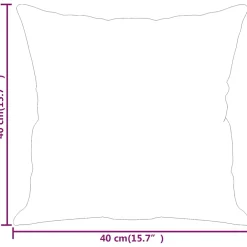 vidaXL Sierkussens 2 st 40x40 cm fluweel wijnrood