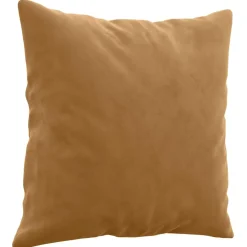 vidaXL Sierkussens 2 st 40x40 cm fluweel bruin