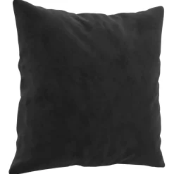 vidaXL Sierkussens 2 st 40x40 cm fluweel zwart