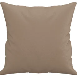vidaXL Sierkussens 2 st 40x40 cm kunstleer cappuccino