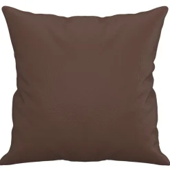 vidaXL Sierkussens 2 st 40x40 cm kunstleer bruin