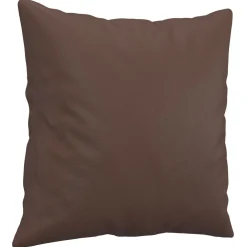vidaXL Sierkussens 2 st 40x40 cm kunstleer bruin