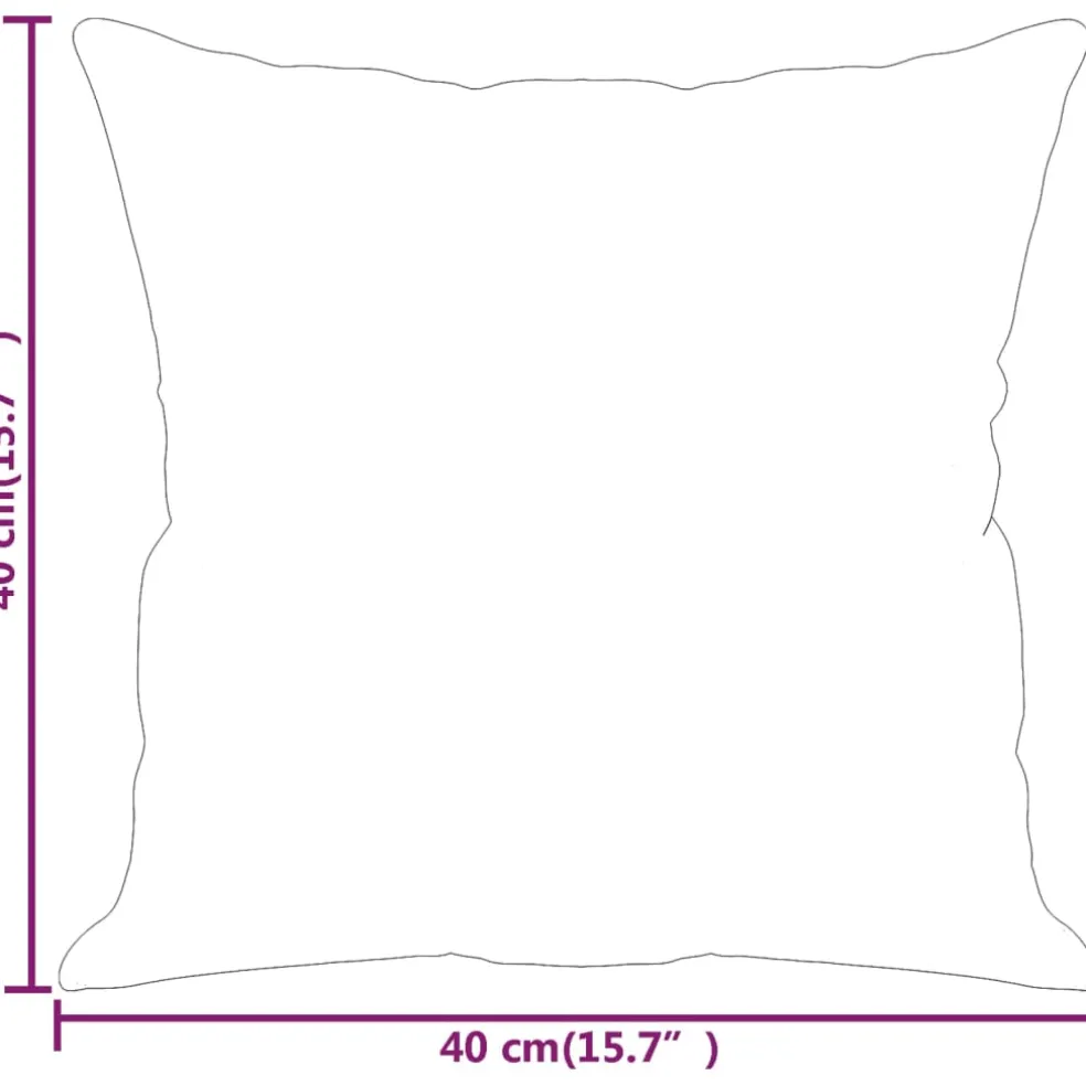 vidaXL Sierkussens 2 st 40x40 cm microvezelstof donkergrijs
