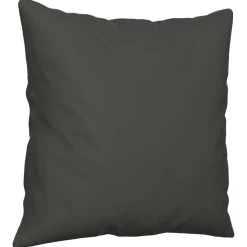 vidaXL Sierkussens 2 st 40x40 cm microvezelstof donkergrijs