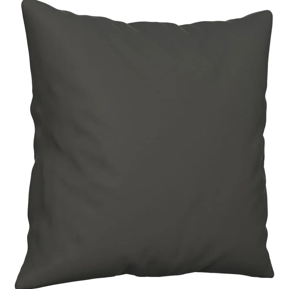 vidaXL Sierkussens 2 st 40x40 cm microvezelstof donkergrijs