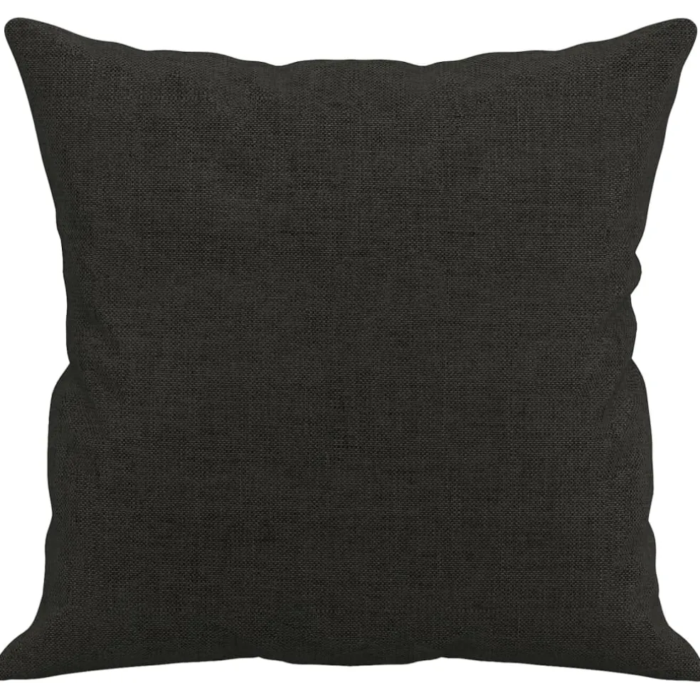 vidaXL Sierkussens 2 st 40x40 cm stof zwart