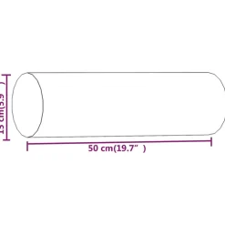 vidaXL Sierkussens 2 st 15x50 cm stof wijnrood