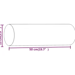 vidaXL Sierkussens 2 st 15x50 cm stof crèmekleurig