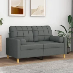 vidaXL Sierkussens 2 st 15x50 cm stof crèmekleurig