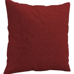 vidaXL Sierkussens 2 st 40x40 cm stof wijnrood
