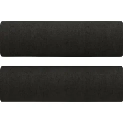vidaXL Sierkussens 2 st 15x50 cm stof zwart