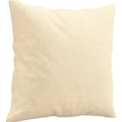 vidaXL Sierkussens 2 st 40x40 cm stof crèmekleurig