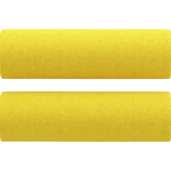 vidaXL Sierkussens 2 st 15x50 cm stof lichtgeel