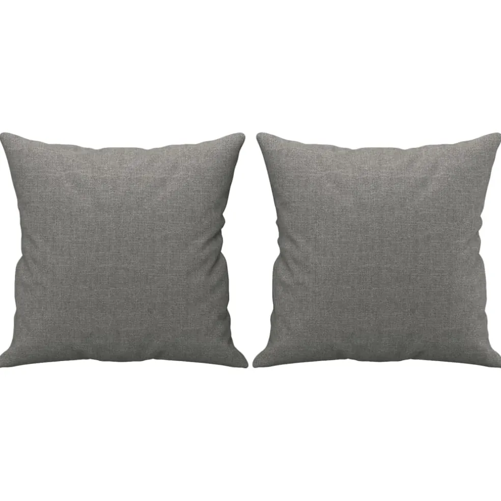 vidaXL Sierkussens 2 st 40x40 cm stof donkergrijs