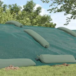 vidaXL Siloafdekking Groen 6 x 5 m HDPE
