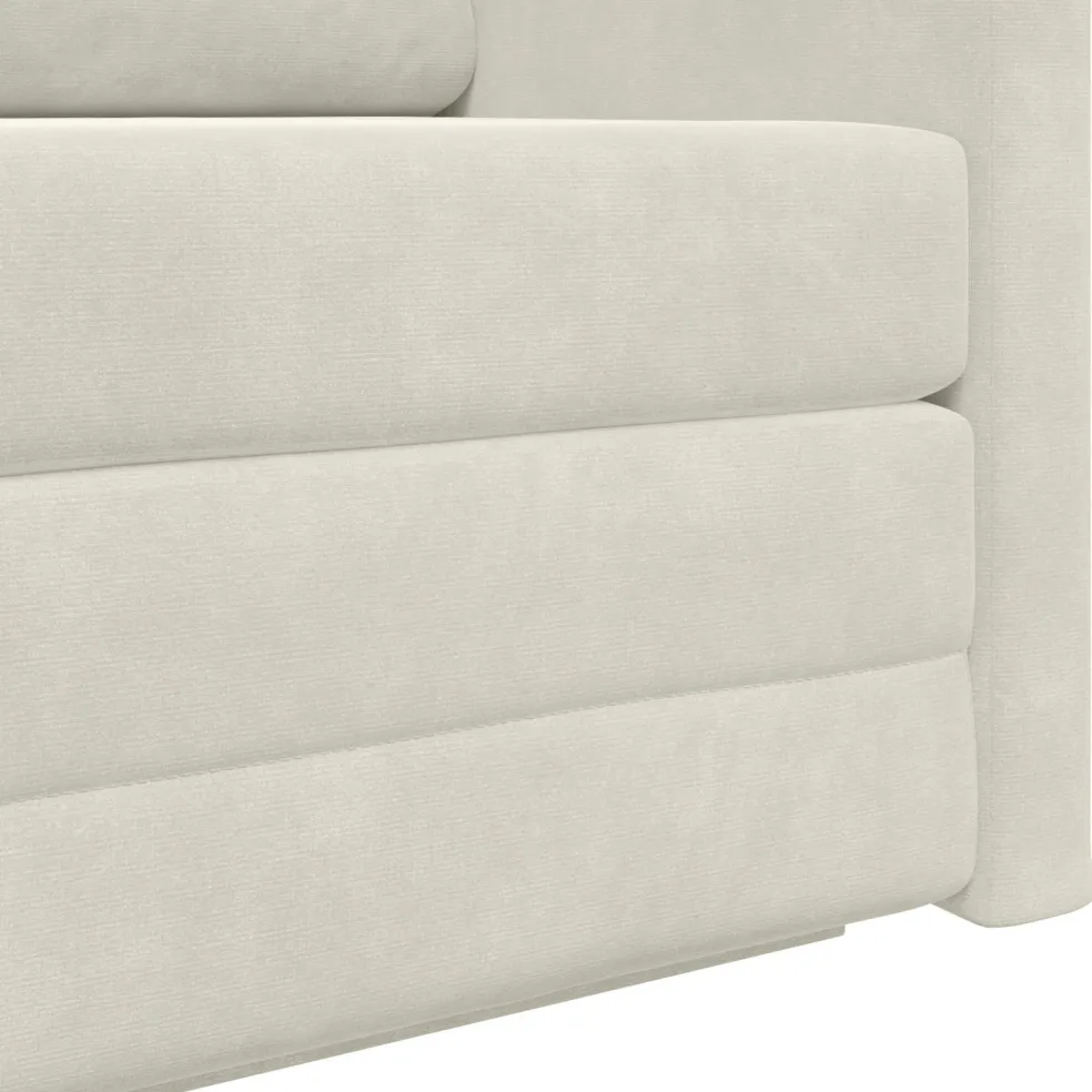 vidaXL Slaapbank Crème 124 x 71 x 78 cm Fluweel
