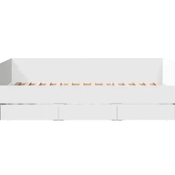 vidaXL Slaapbank met lades zonder matras 100x200 cm wit