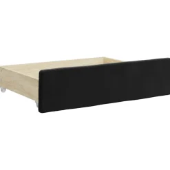 vidaXL Slaapbank met onderschuifbed en lades 80x200 cm fluweel zwart