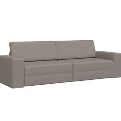 vidaXL Slaapbank Taupe 245 x 78 x 77 cm Stof