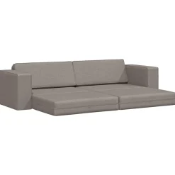 vidaXL Slaapbank Taupe 245 x 78 x 77 cm Stof