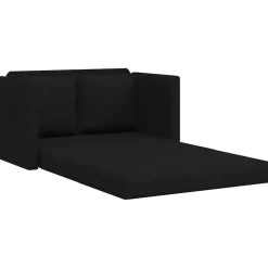 vidaXL Slaapbank vloermodel 2-in-1 112x174x55 cm stof zwart