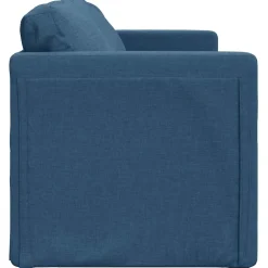 vidaXL Slaapbank vloermodel 2-in-1 112x174x55 cm stof blauw