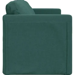 vidaXL Slaapbank vloermodel 2-in-1 112x174x55 cm stof donkergroen