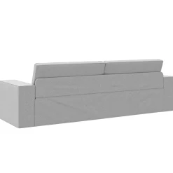 vidaXL Slaapbank Wolkengrijs 245 x 78 x 77 cm Stof
