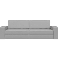 vidaXL Slaapbank Wolkengrijs 245 x 78 x 77 cm Stof