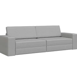 vidaXL Slaapbank Wolkengrijs 245 x 78 x 77 cm Stof
