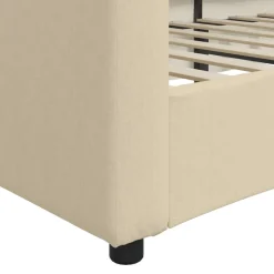 vidaXL Slaapbank 80x200 cm stof crèmekleurig