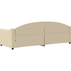 vidaXL Slaapbank 80x200 cm stof crèmekleurig