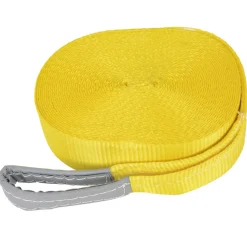 vidaXL Slackline 15 m x 50 mm 150 kg geel