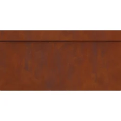vidaXL Slakkenhekje 50 x 3,5 x 25 cm weervast staal Roestkleurig