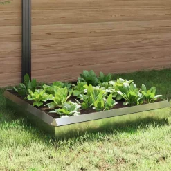 vidaXL Slakkenhekken 8 st 100 x 3,5 x 25 cm Gegalvaniseerd staal