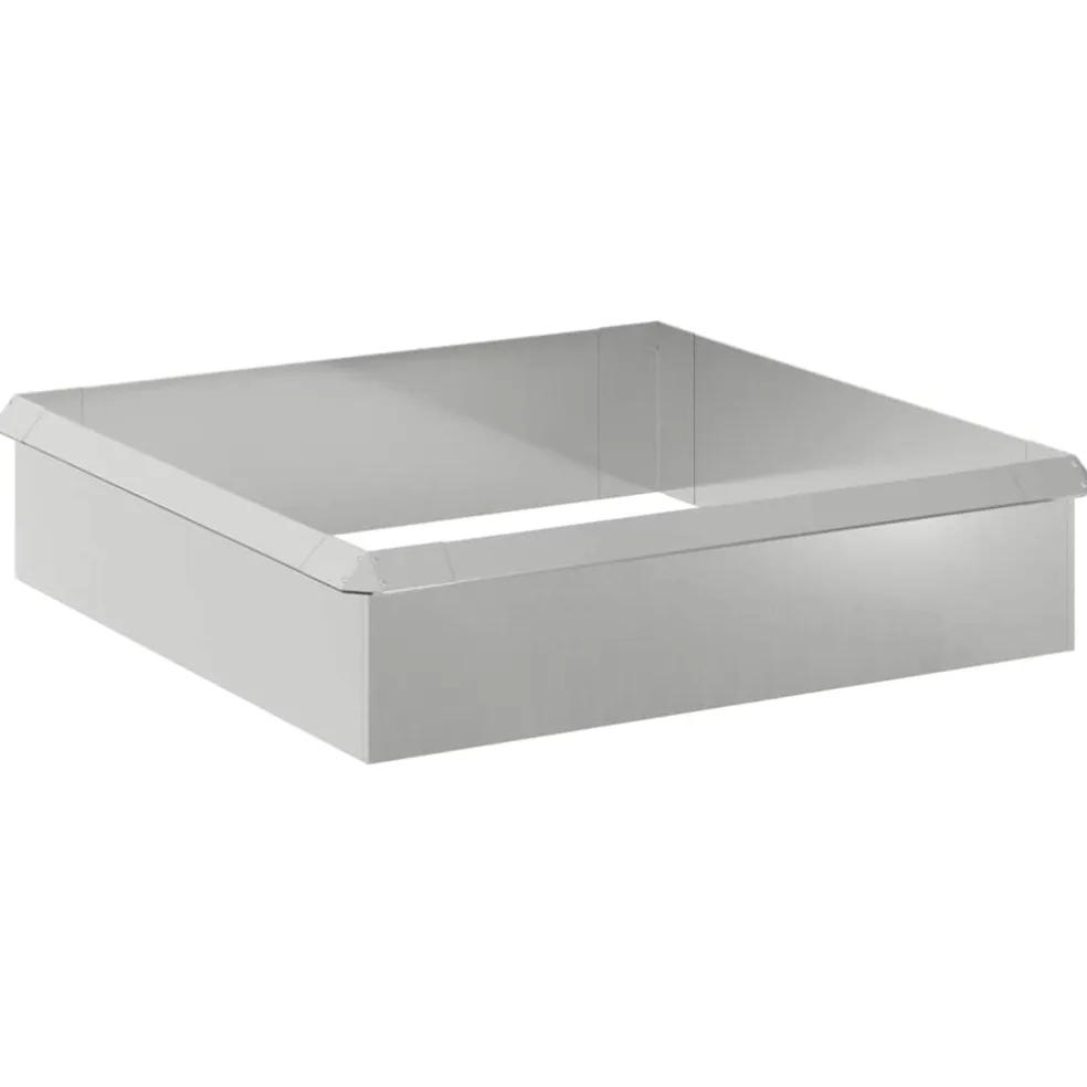 vidaXL Slakkenhekken 8 st 100 x 3,5 x 25 cm Gegalvaniseerd staal