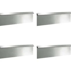 vidaXL Slakkenhekken 8 st 100 x 3,5 x 25 cm Gegalvaniseerd staal