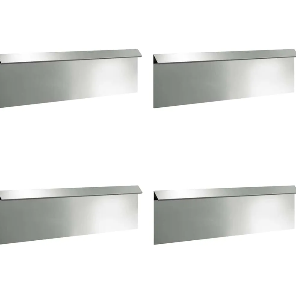 vidaXL Slakkenhekken 8 st 100 x 3,5 x 25 cm Gegalvaniseerd staal