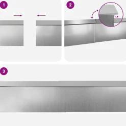 vidaXL Slakkenhekken 8 st 100 x 3,5 x 25 cm Gegalvaniseerd staal