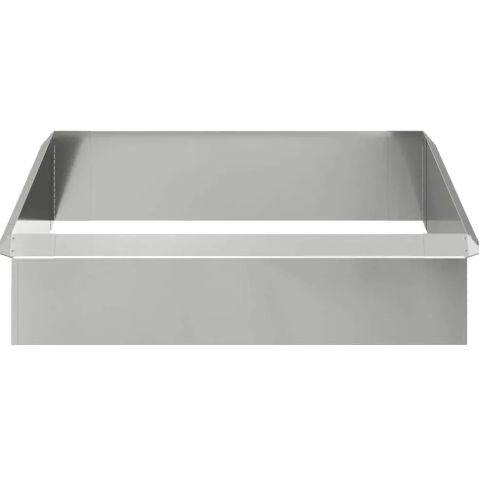 vidaXL Slakkenhekken 8 st 100 x 3,5 x 25 cm Gegalvaniseerd staal