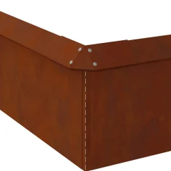 vidaXL Slakkenhekken 8 st 100 x 3,5 x 25 cm weervast staal Roestig