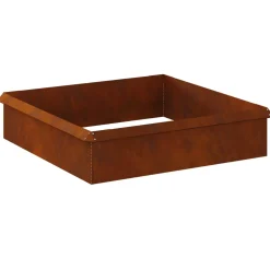 vidaXL Slakkenhekken 8 st 100 x 3,5 x 25 cm weervast staal Roestig
