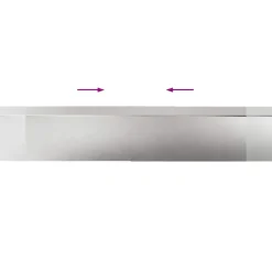 vidaXL Slakkenhekken 8 st 100 x 3,5 x 25 cm Roestvrij staal Zilver
