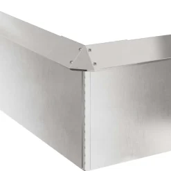 vidaXL Slakkenhekken 8 st 100 x 3,5 x 25 cm Roestvrij staal Zilver