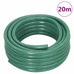 vidaXL Slanghaspel met slangkoppelset 0,5" 20 m vrijstaand PVC groen
